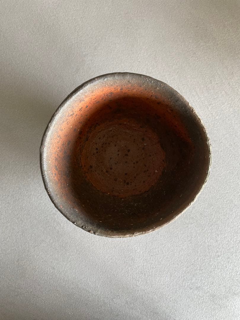 森岡成好 焼締茶碗 南蛮焼締 焼締 抹茶茶碗 旅茶碗 茶道 茶道具 茶盤 茶碗