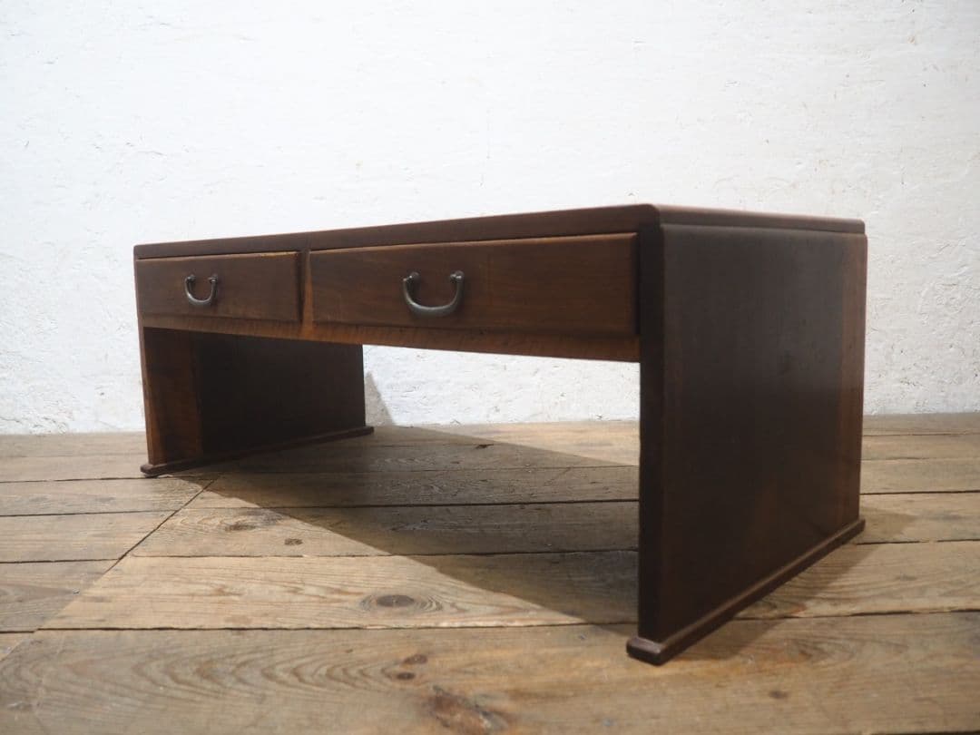 1239 アンティーク　文机　ローテーブル　引き出し　陳列台　古家具　レトロ