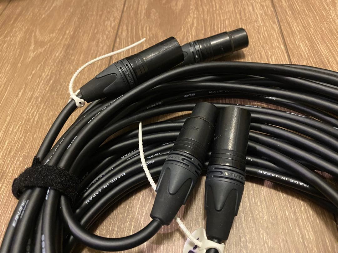 CANARE 4E6S 7m 2本 NEUTRIK XLR マイクケーブル ①