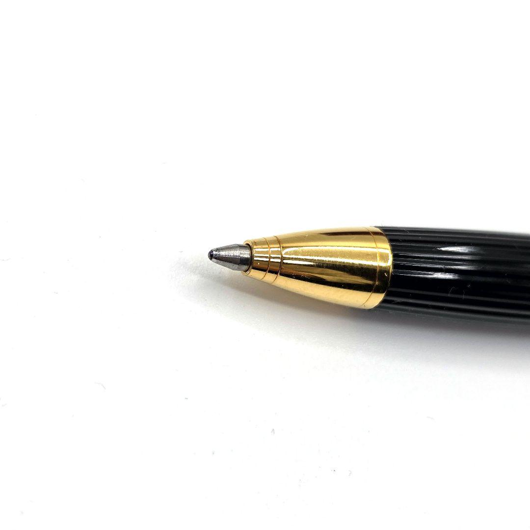 Cartier ボールペン ブラックコンポジット ゴールドプレイテッド ゴドロン