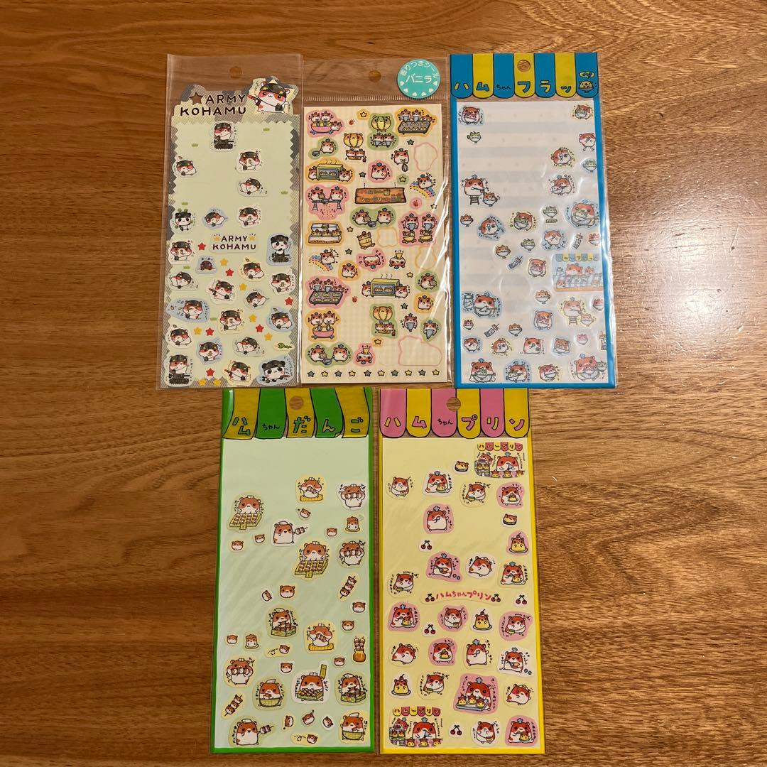 平成レトロ　シール5枚セット　クーリア　こぱむだシリーズ　こはむ