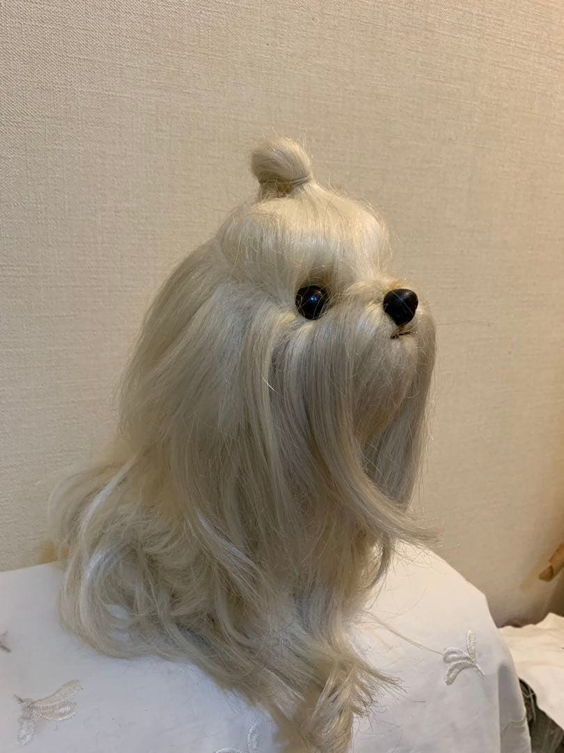 【ドレッシー　ペット】　ぬいぐるみ　マルチーズ　犬 日本製　昭和レトロ