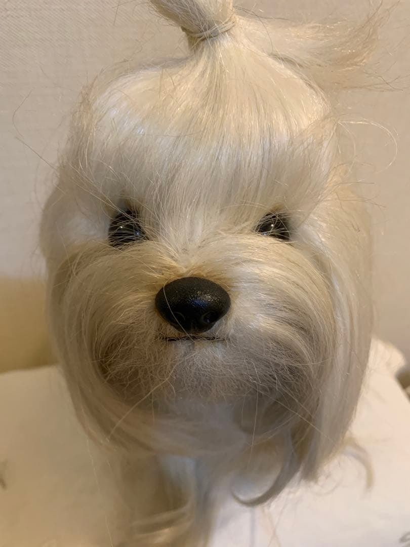 【ドレッシー　ペット】　ぬいぐるみ　マルチーズ　犬 日本製　昭和レトロ