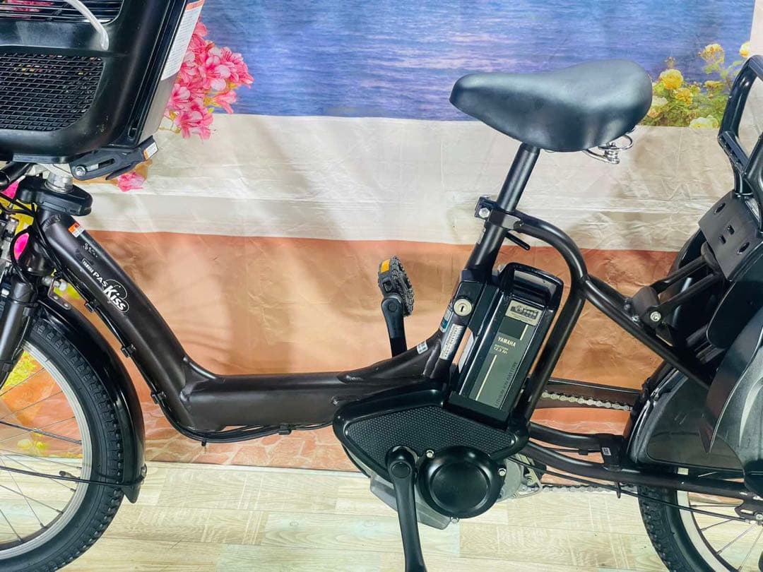 パスキス12AH⭐️人気モデル！ヤマハ子供乗せ電動アシスト自転車Y3281