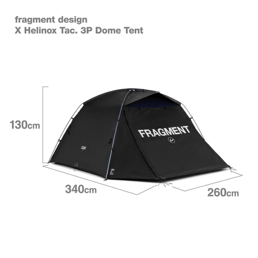 テント・タープ FRAGMENT Helinox 3P Dome Tent Black Navy