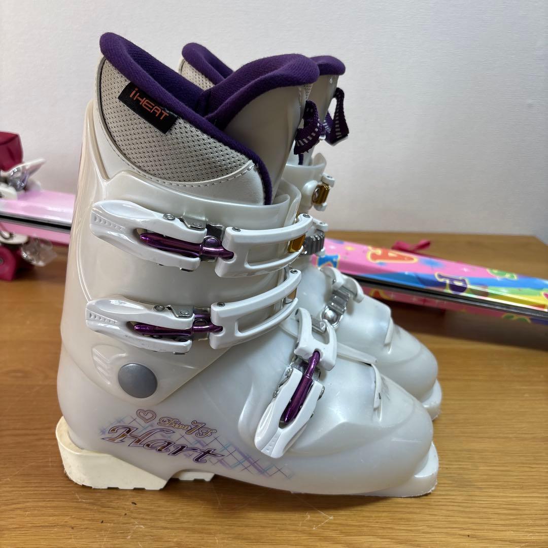 KAZAMAジュニア146cmスキーセット　hart 23cm ストック付