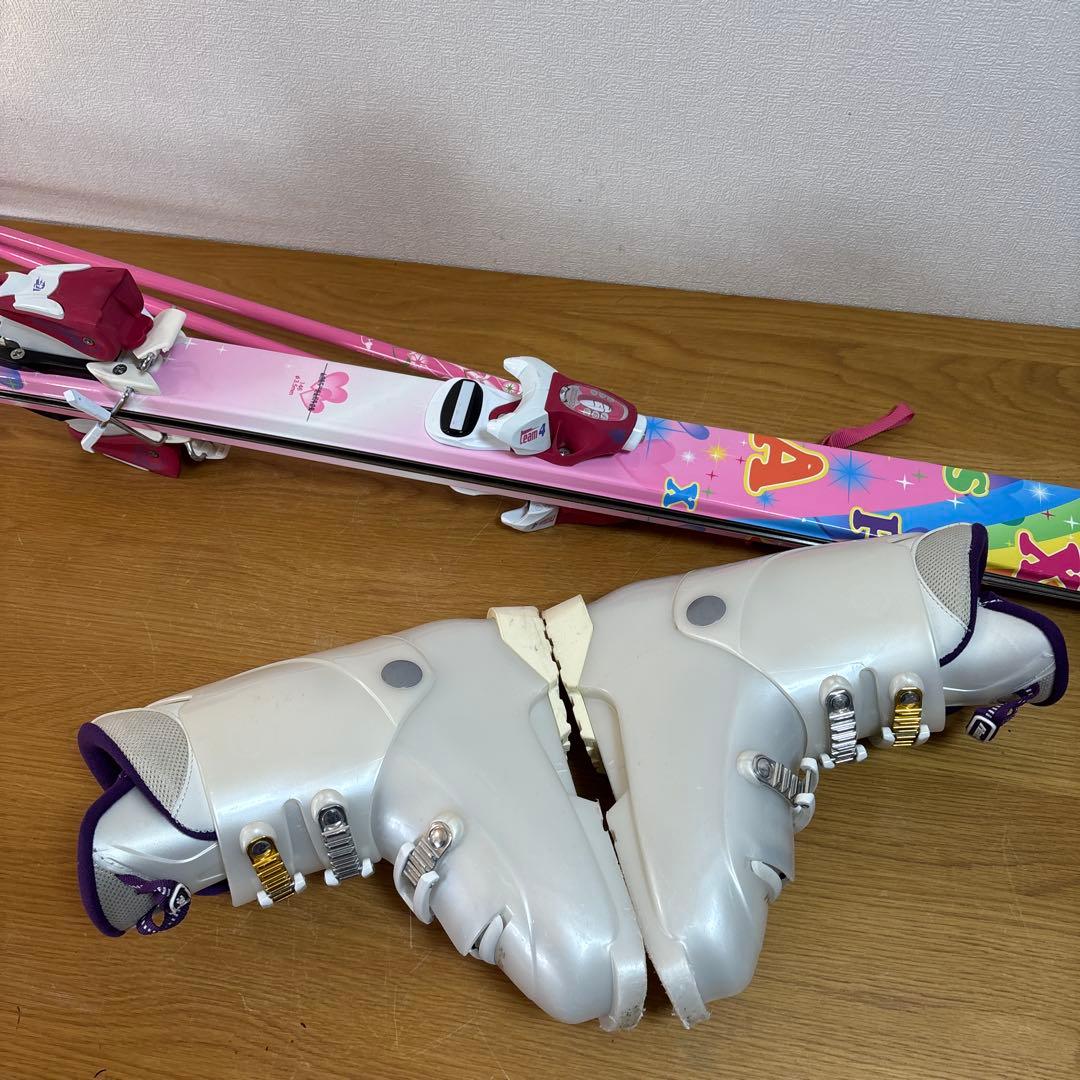 KAZAMAジュニア146cmスキーセット　hart 23cm ストック付