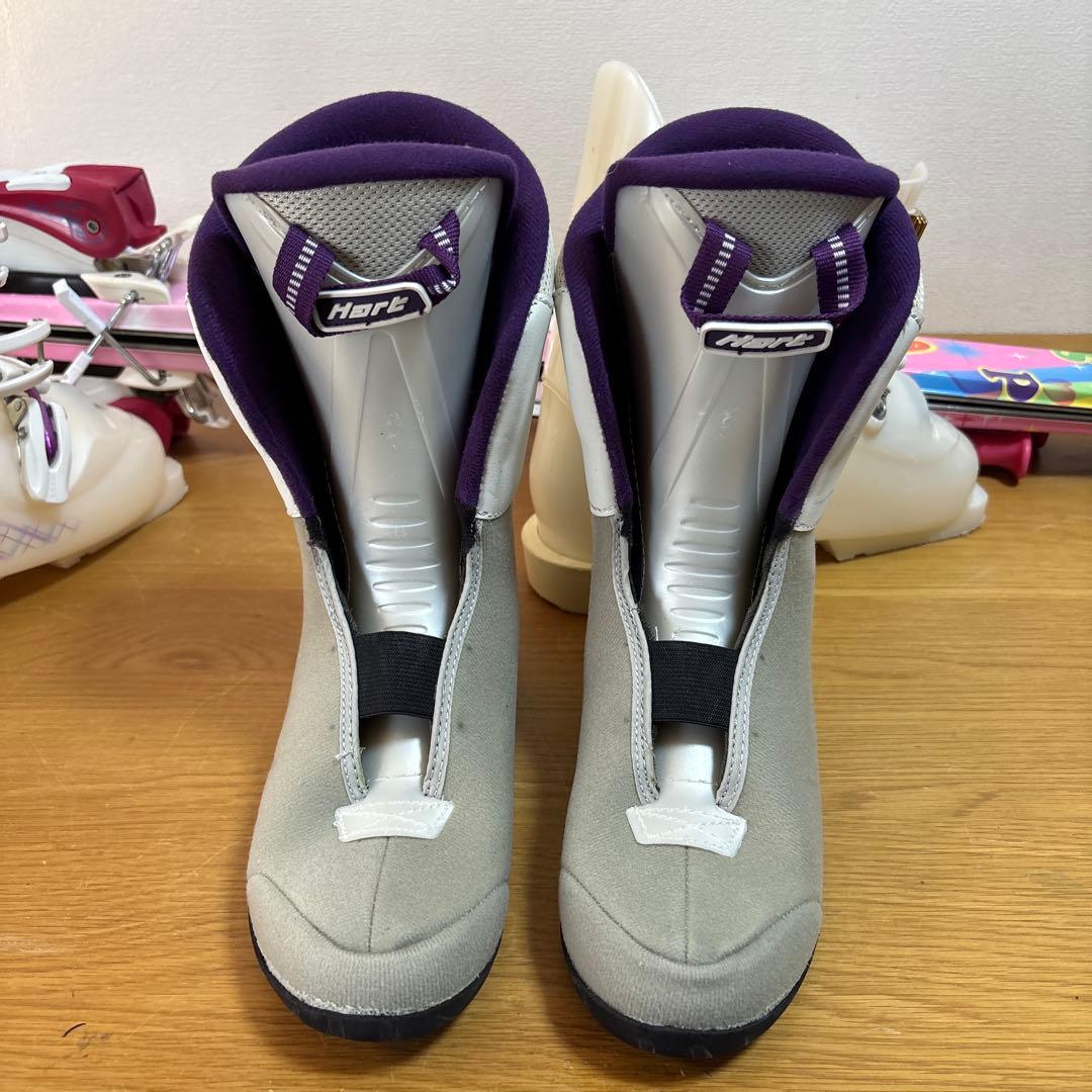 KAZAMAジュニア146cmスキーセット　hart 23cm ストック付