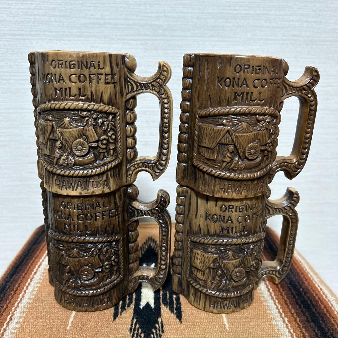 ビンテージTIKIマグ　ミッドセンチュリー　アンティーク食器　ビンテージ食器