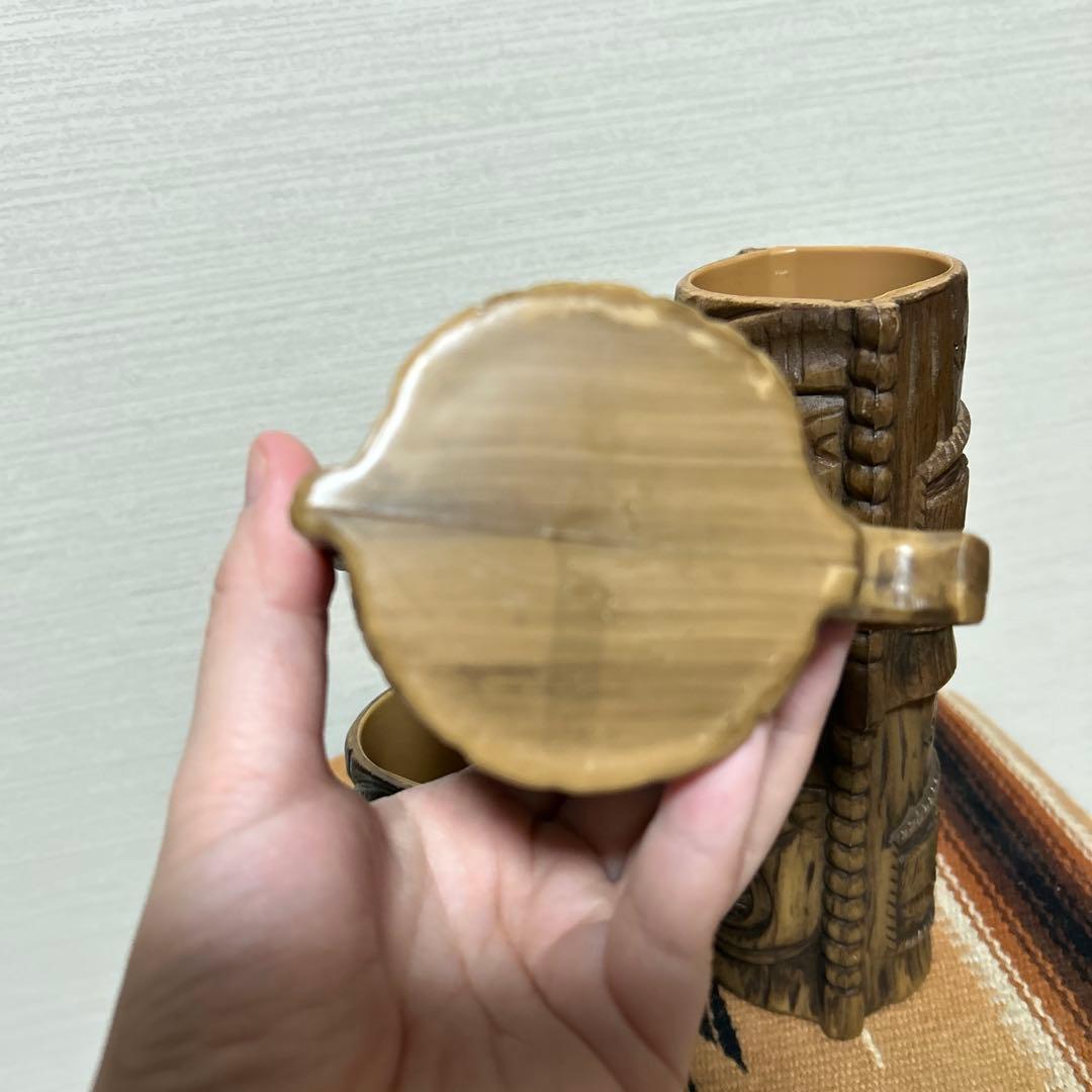 ビンテージTIKIマグ　ミッドセンチュリー　アンティーク食器　ビンテージ食器