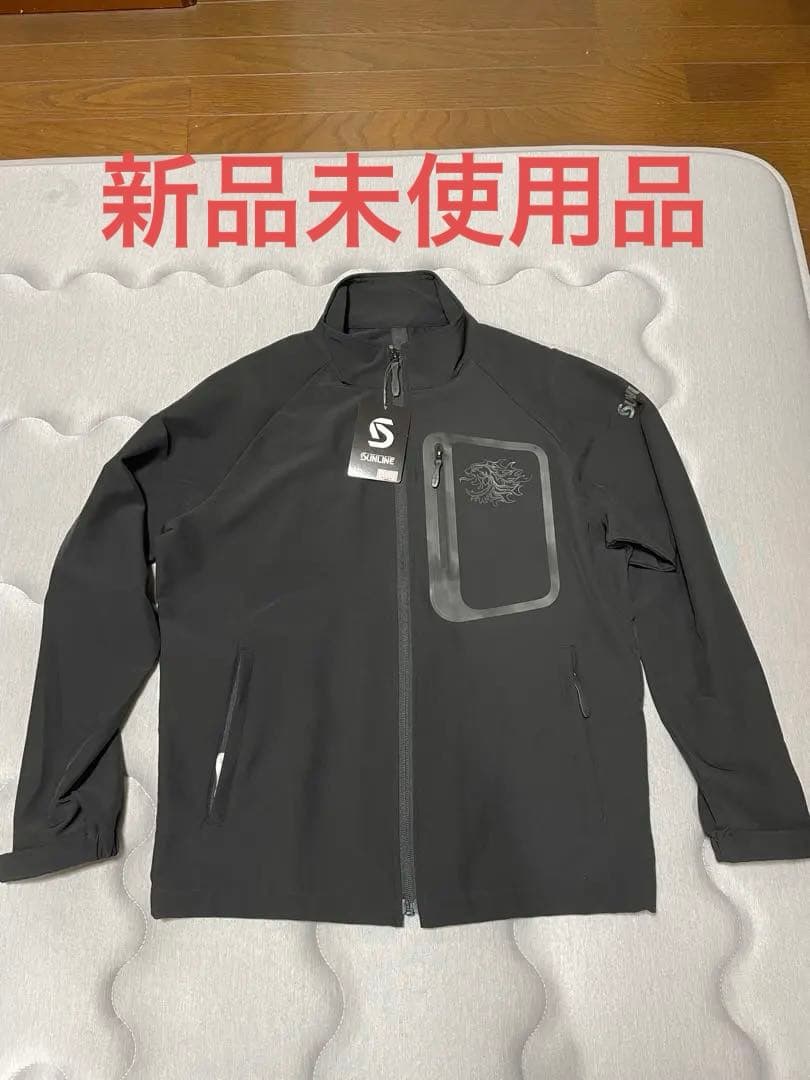 SUNLINE 撥水DRY フルジップブルゾンM ブラック