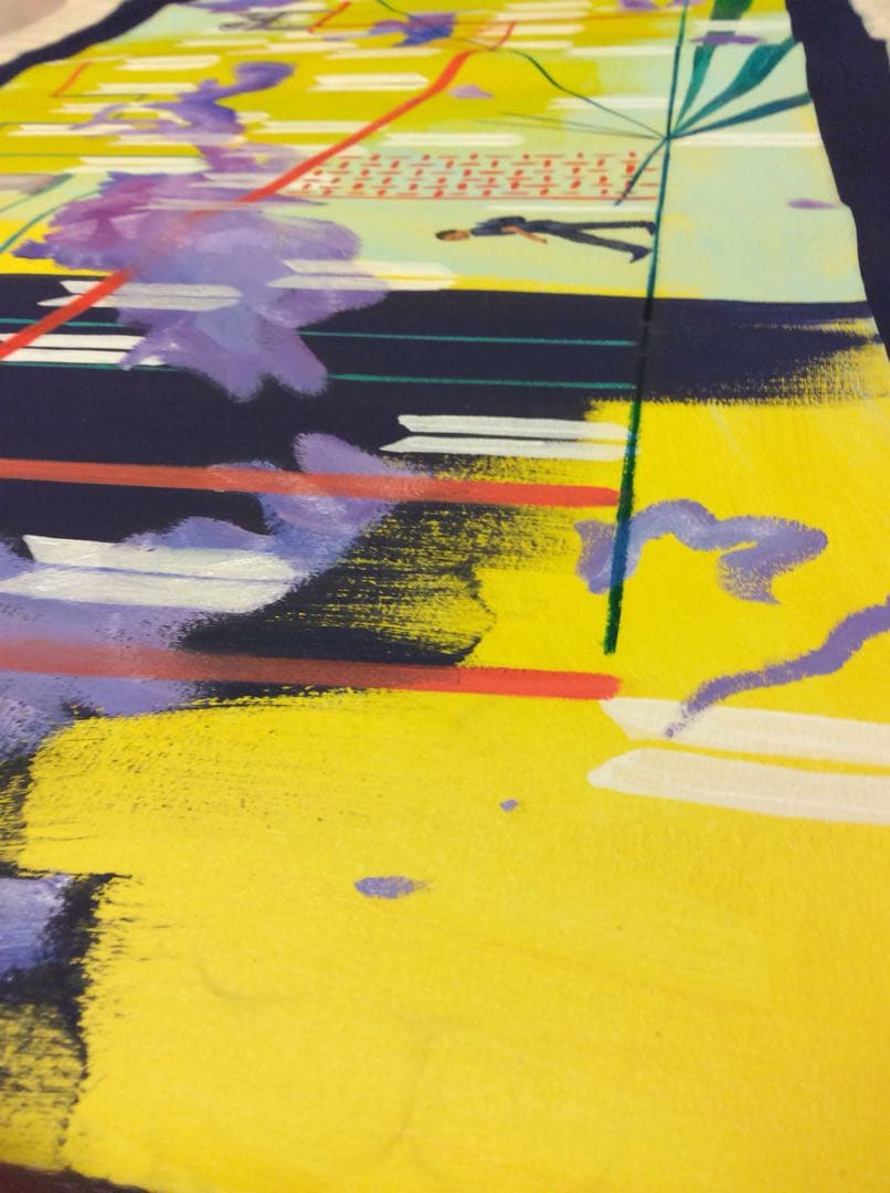 油絵 絵画 110cm x 50cm