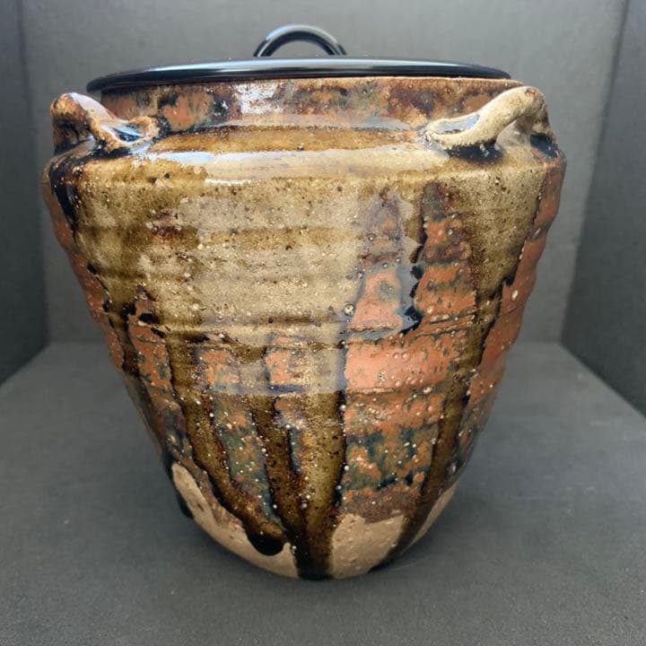祖母懐　四耳壷　古瀬戸　祖母懐焼　壷　茶道具