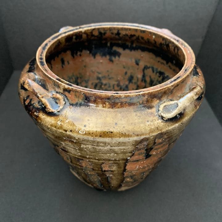祖母懐　四耳壷　古瀬戸　祖母懐焼　壷　茶道具