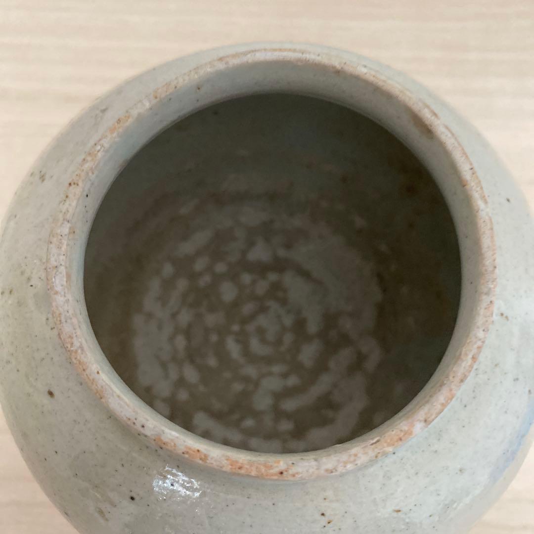 李朝 白磁 小壺 高さ11cm 花入