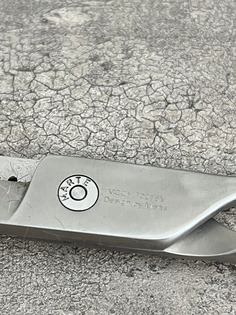 MARTE シザー　シルクM カーブ　7インチ　シルバー　petganic 韓国