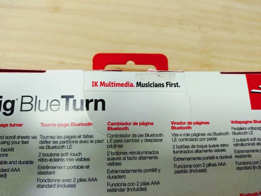 iRig BlueTurn Bluetoothページターン　中古