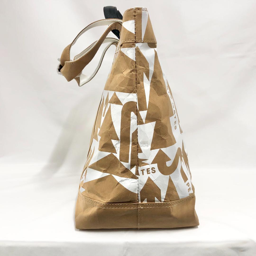 ○★新品未使用　PEARLY GATES　ツリー柄　ペーパーバッグ　ベージュ