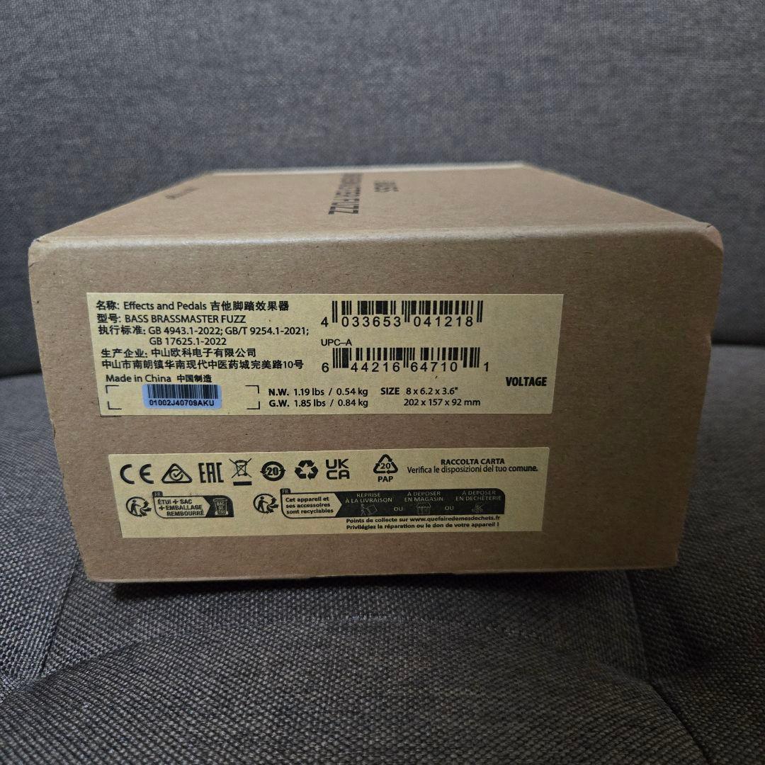 新品未開封 BEHRINGER BASS BRASSMASTER FUZZ