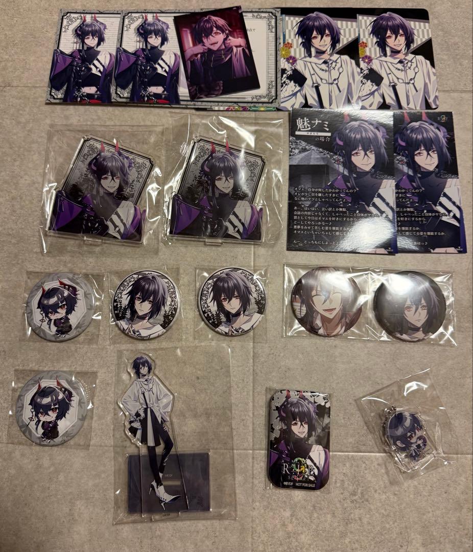 9.R.I.P 魅ナミ ゲーム特典 アクスタ 缶バッジ メセカ