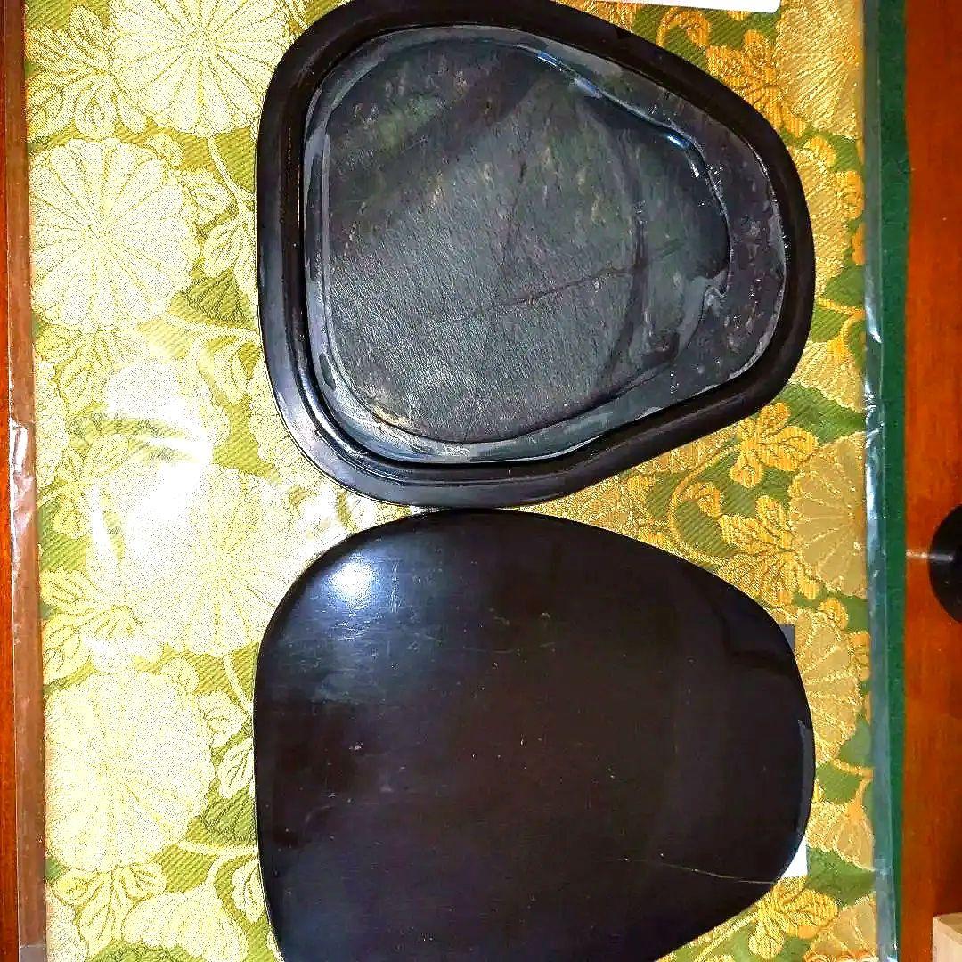 【最終価格】中国　歙州硯　金曇　宝硯銘 文房四宝