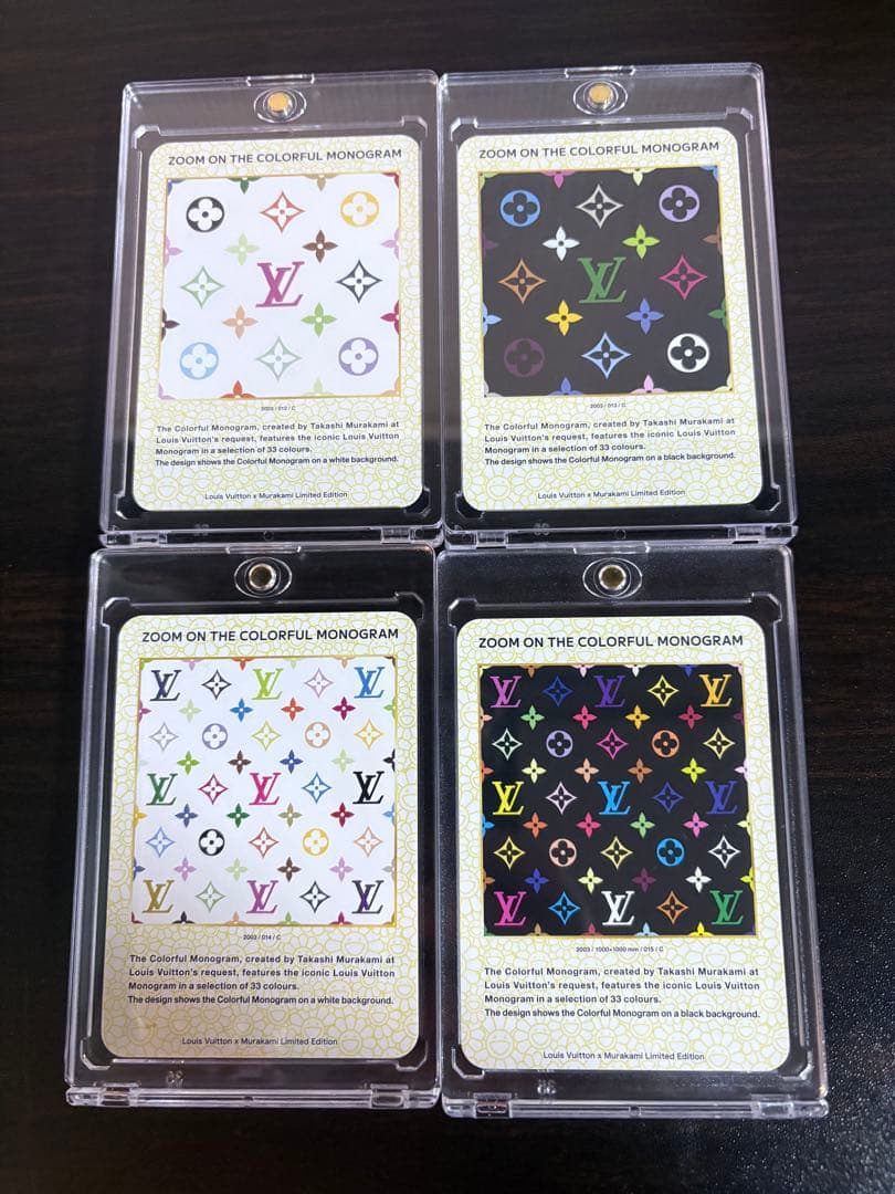 ヒ*ル様 村上隆×LOUIS VUITTON VIP限定トレカ　モノグラム4枚セ