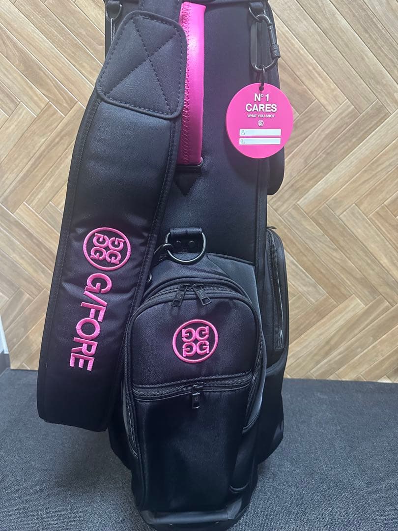 新品未使用☆G/FOREスタンド式キャディーバック9.5インチブラックピンク