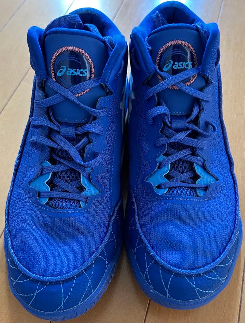 asics UNREARS 青 バスケットボールシューズ