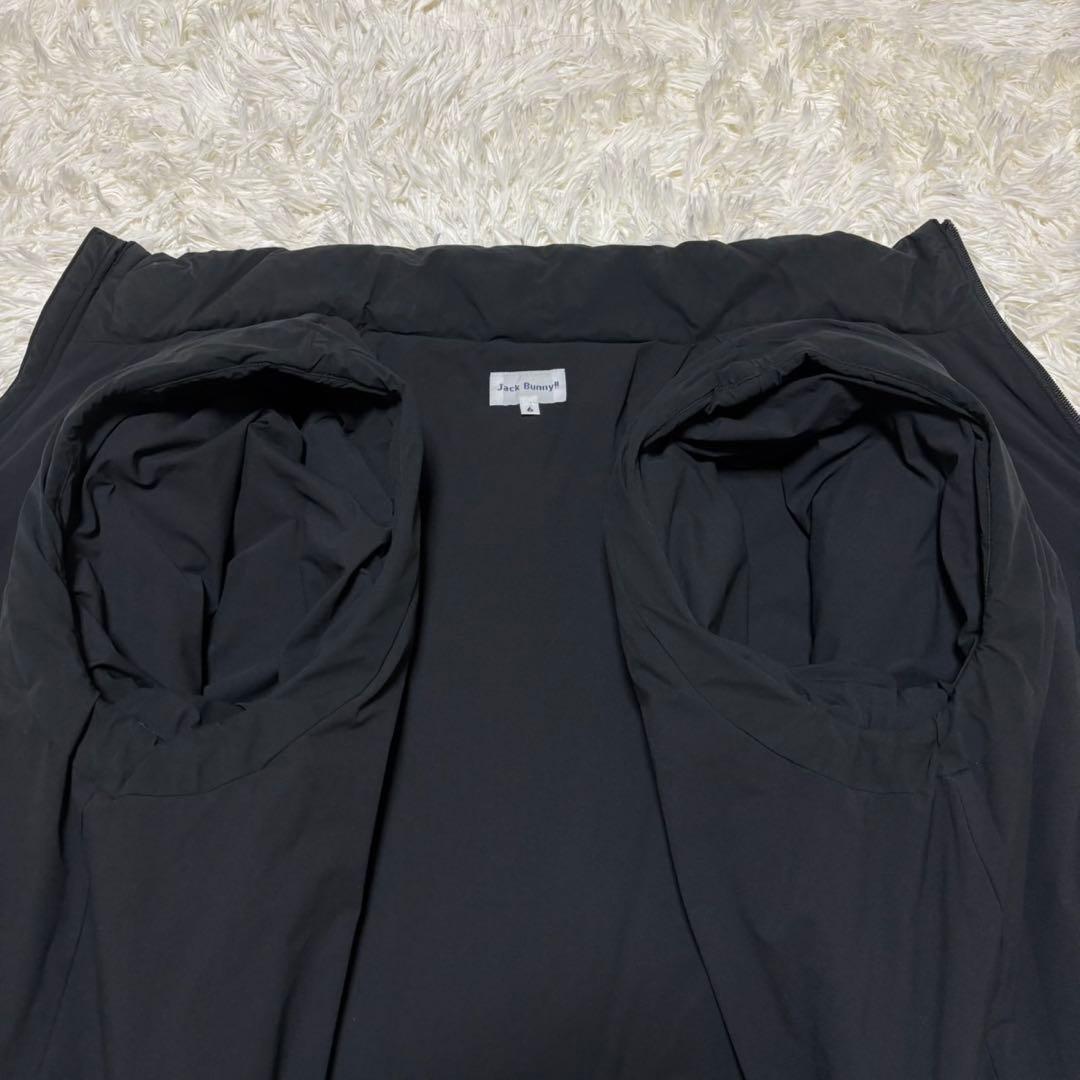 【ジャックバニー】ゴルフウェア 2way ダウンジャケット ベスト　黒　LL