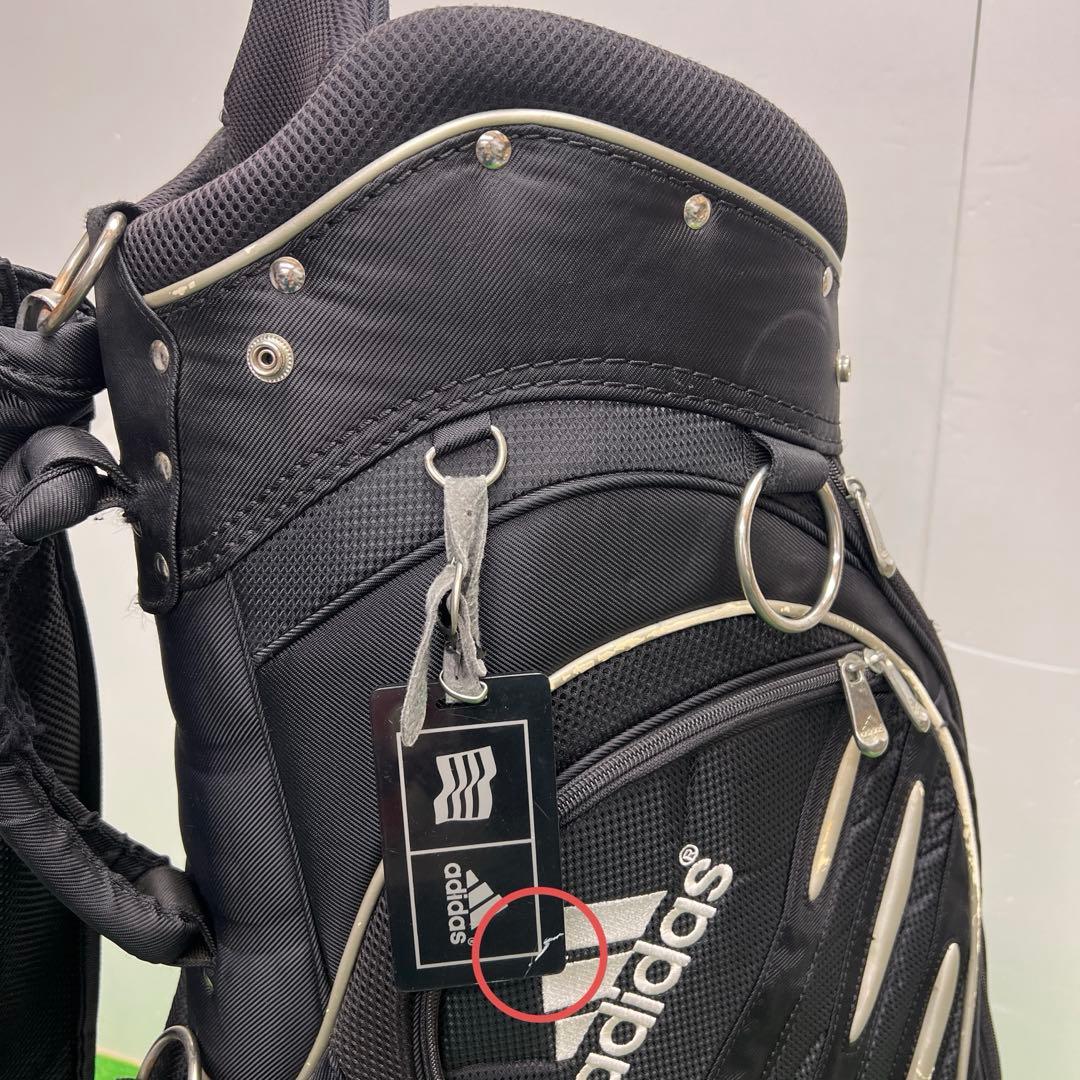 アディダス adidas ゴルフバッグ　8インチ　ブラック　中古品　メンズ
