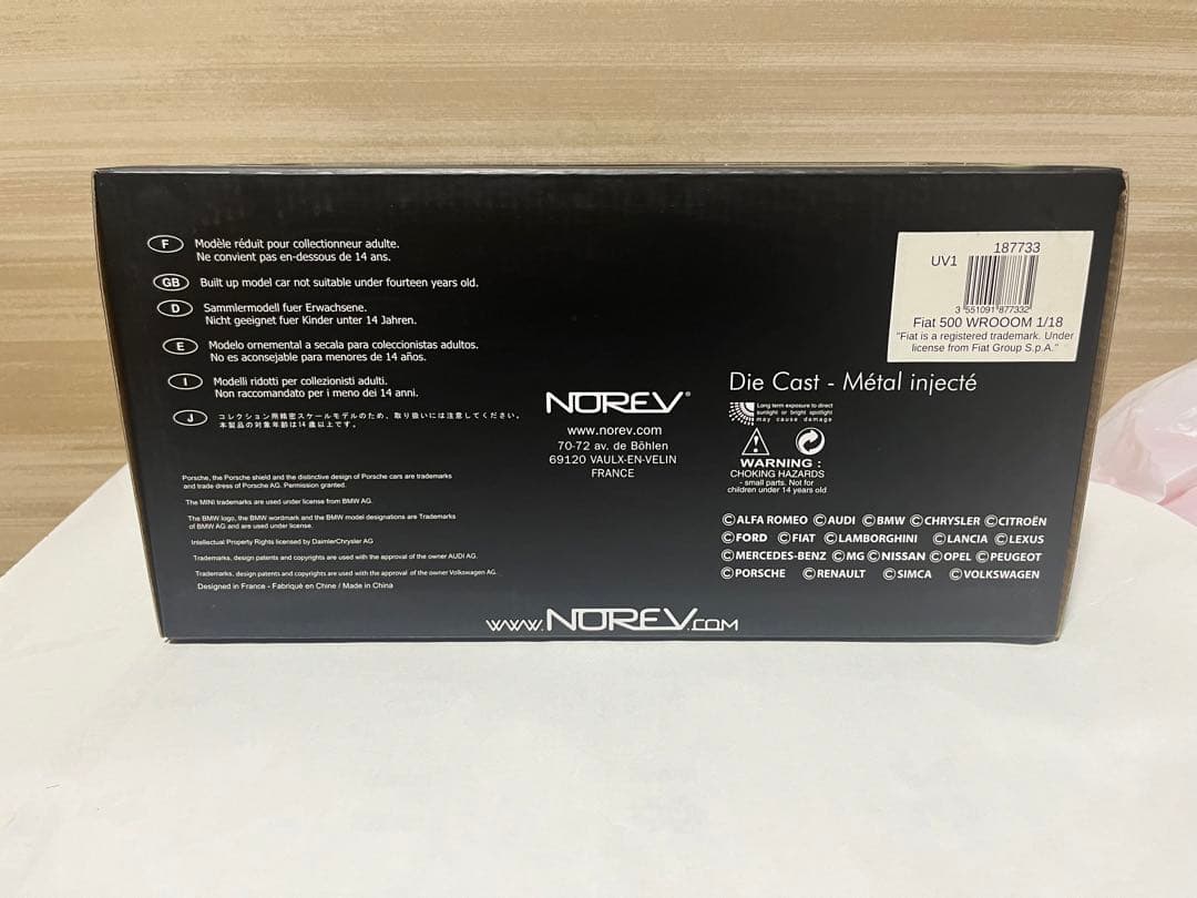 NOREV 1/18 Fiat 500 WROOOM ＃01 キミ・ライコネン