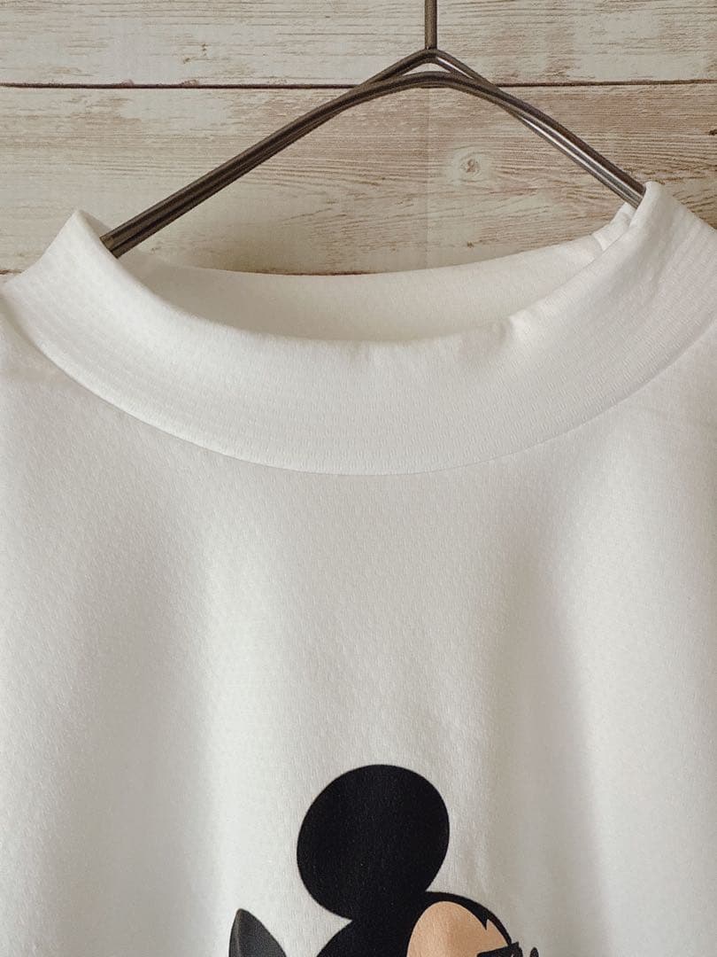 V12 ミッキーマウス ゴルフ モックシャツ コラボ シャツ ゴルフウェア