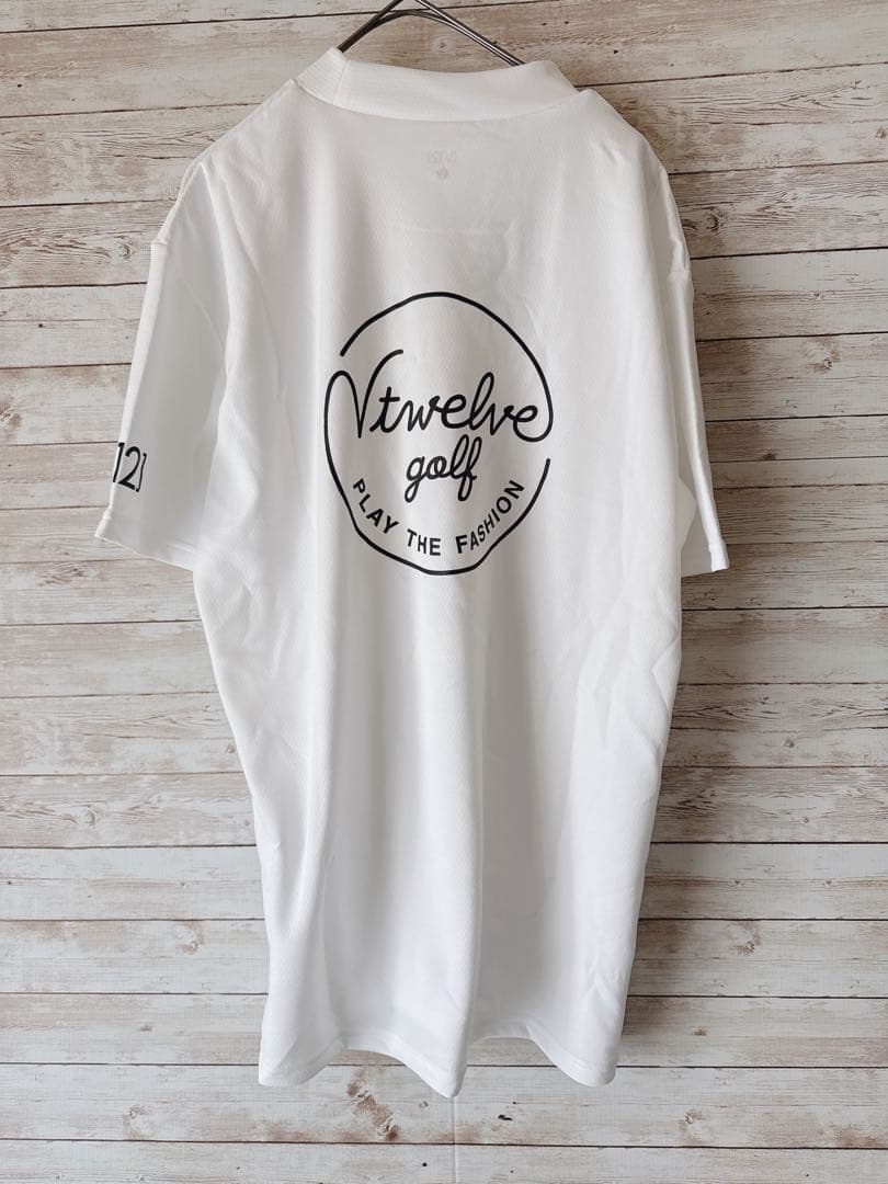 V12 ミッキーマウス ゴルフ モックシャツ コラボ シャツ ゴルフウェア