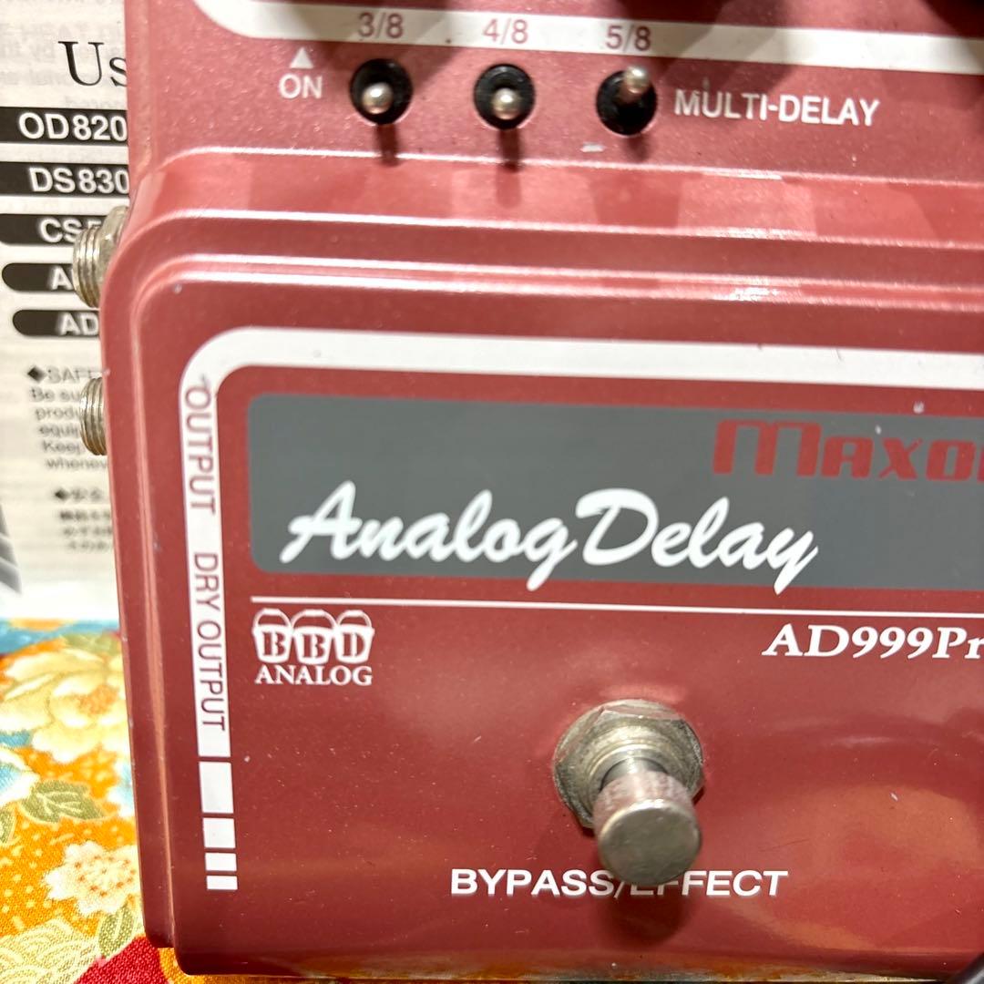 Maxon AD999Pro 90年代日本製ビンテージ箱、取説、アダプター付き