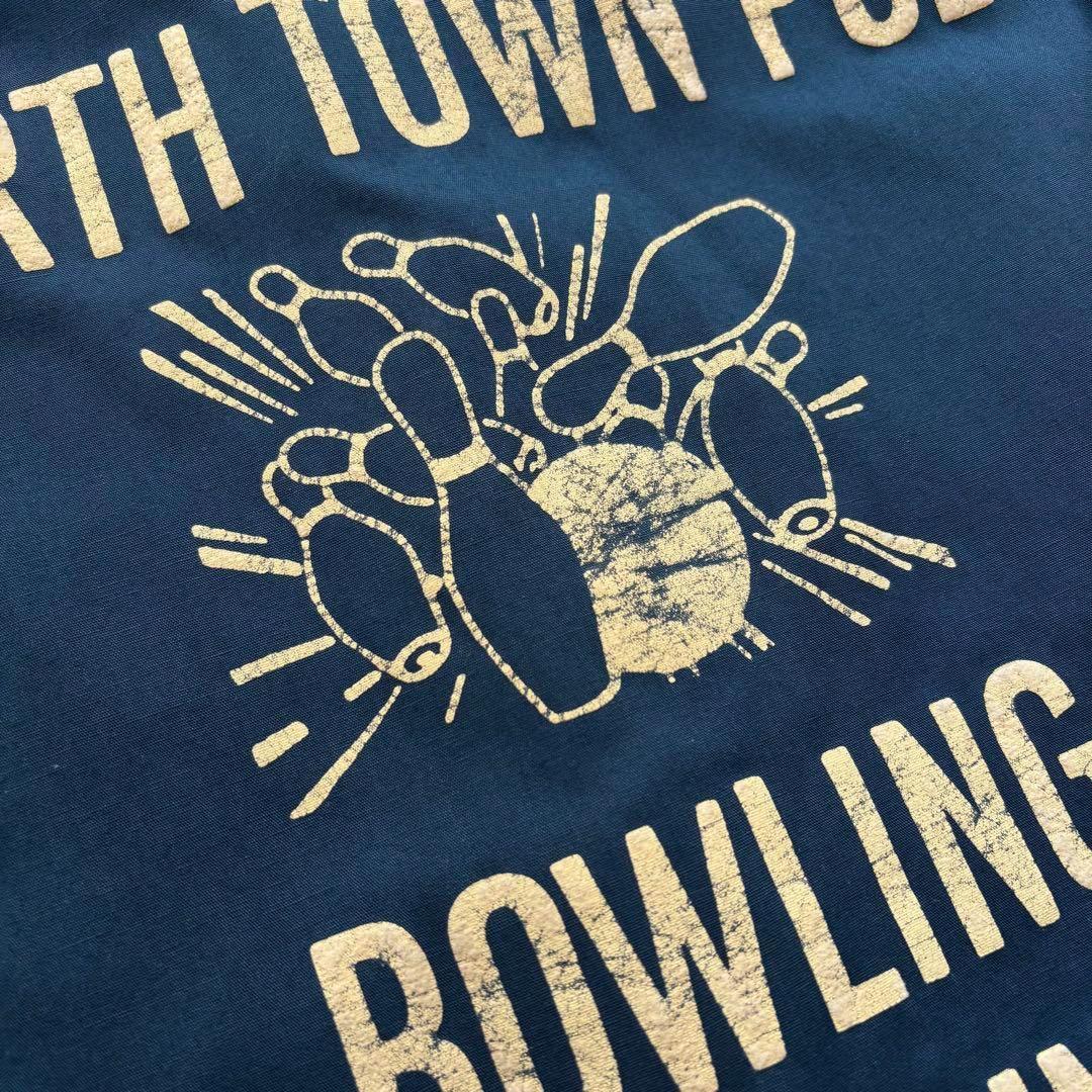 USA製　ヒルトン　ボーリングシャツ　半袖シャツ　サイズ38　ブルー　アメカジ