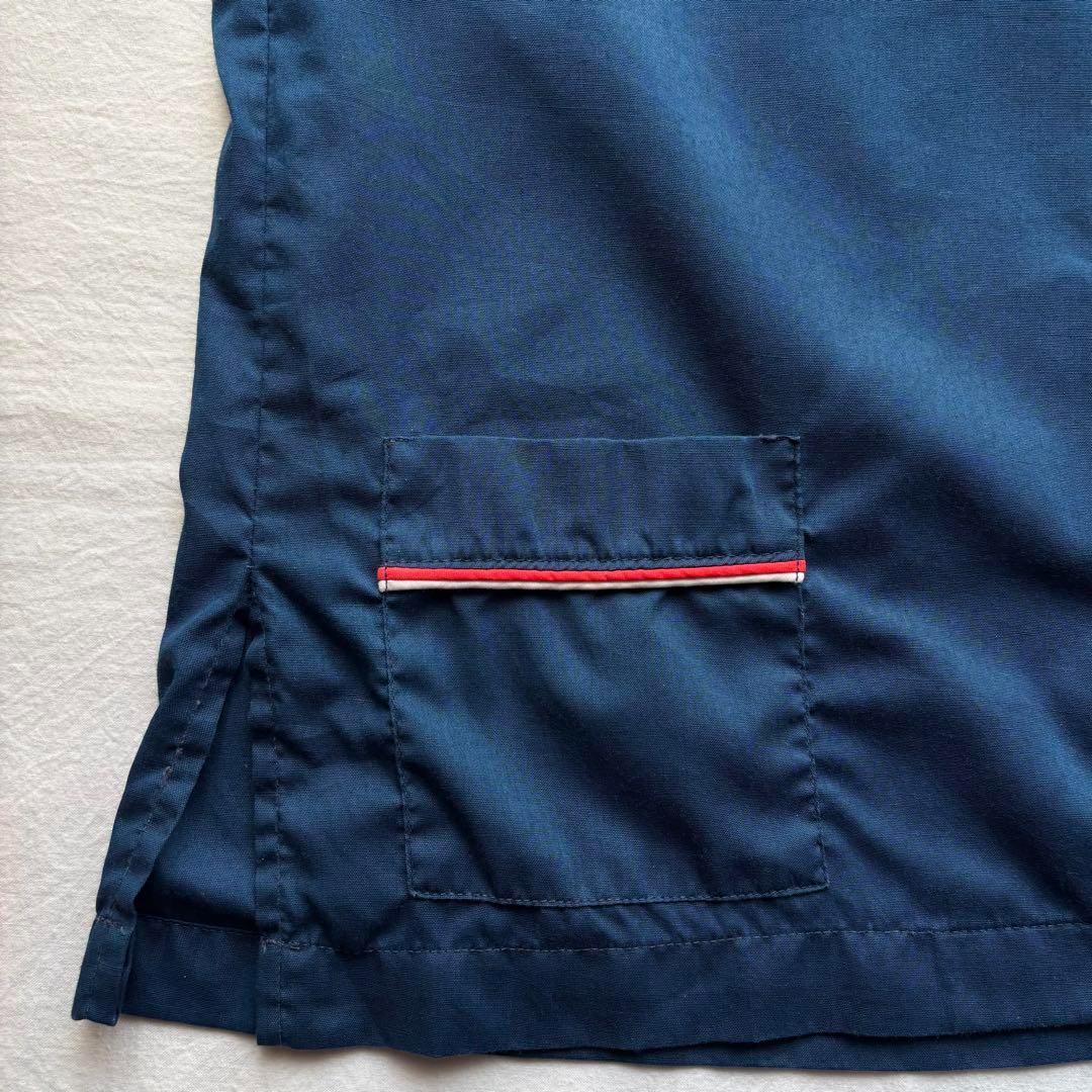 USA製　ヒルトン　ボーリングシャツ　半袖シャツ　サイズ38　ブルー　アメカジ