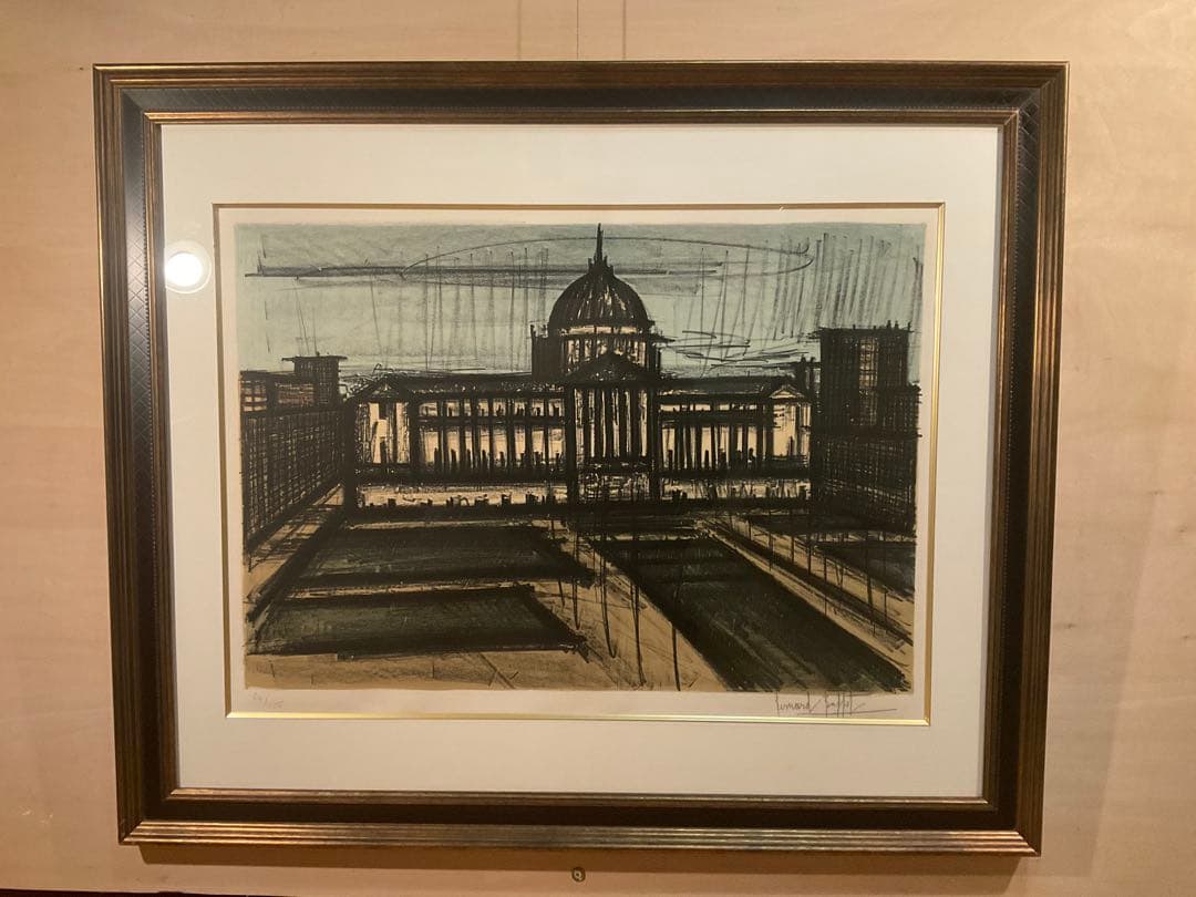 ビュッフェ　「アルバムサンフランシスコNo.３」　リトグラフ　直筆サイン有り