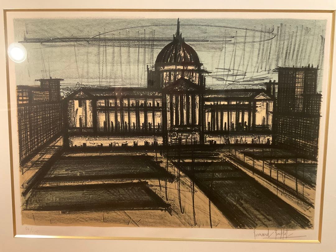 ビュッフェ　「アルバムサンフランシスコNo.３」　リトグラフ　直筆サイン有り