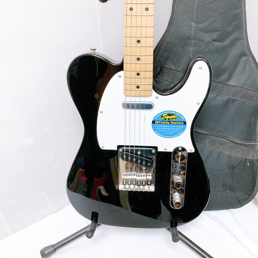 美品 Squier スクワイヤー Telecaster テレキャスター 黒
