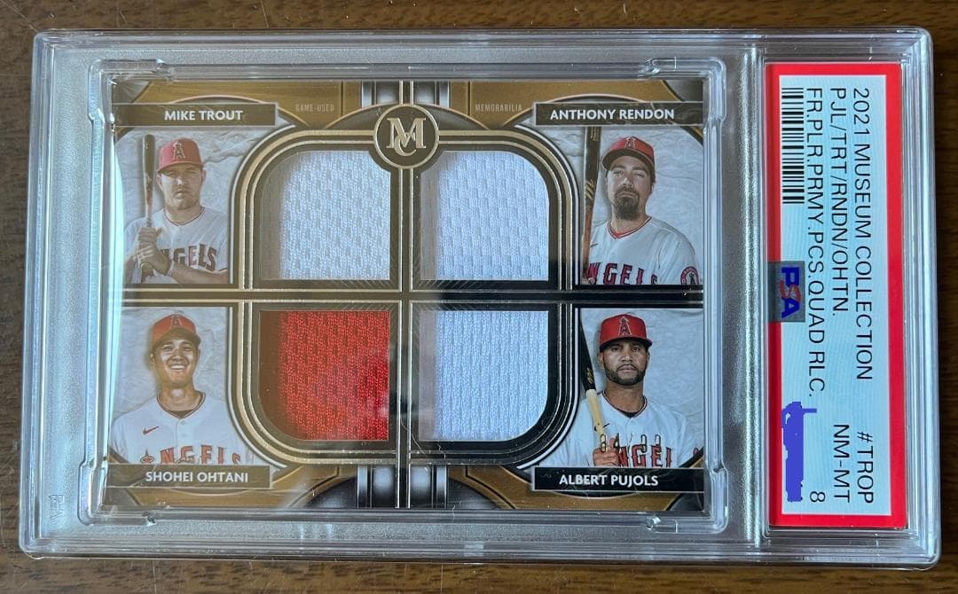 大谷翔平  MUSEUM COLLECTION  QUAD RELICS カード