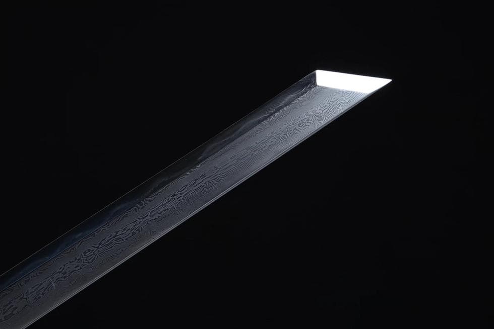 大男将軍刀（黒檀梢） 模造刀 居合刀 武士道 武具 漢剣 唐刀 龍泉剣 手鍛造打