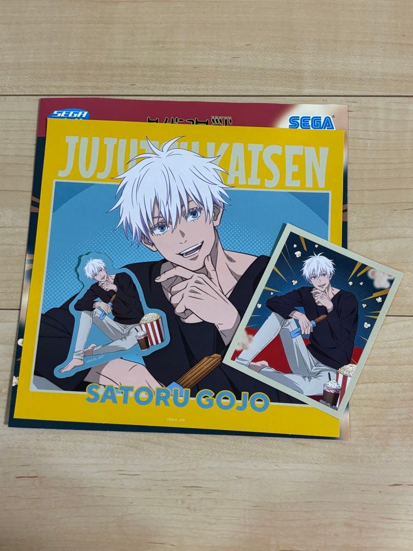 呪術廻戦 セガラッキーくじ E賞 缶バッジ アクリルスタンド 五条悟 コンプ