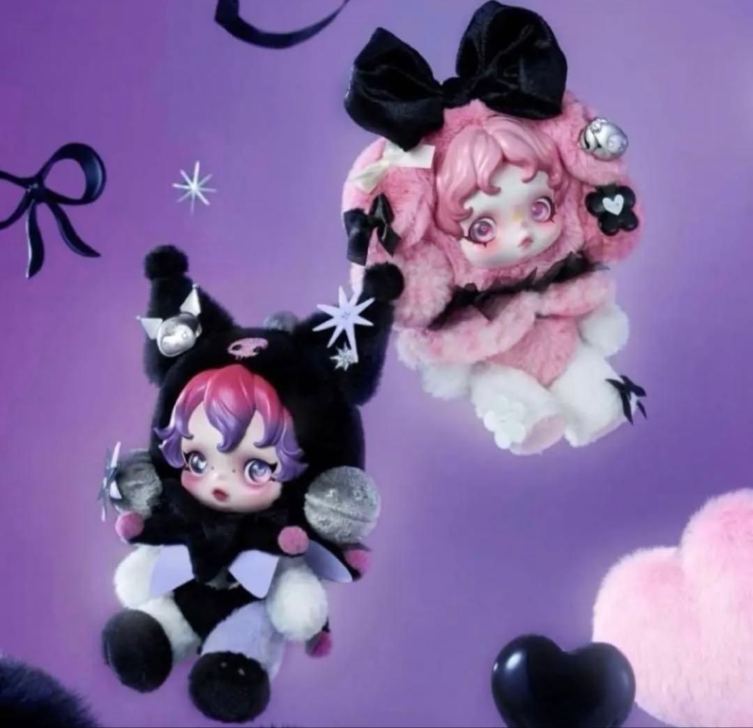 SKULLPANDA × サンリオ ぬいぐるみペンダント 2体　【日本購入品】