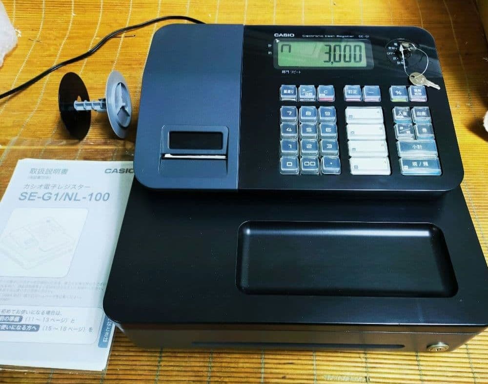 カシオレジスター　SE-G1　人気機種　送料無料　250108