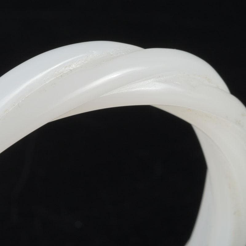 中国　玉石白玉彫刻　玉器　環　装飾品　V　9278E