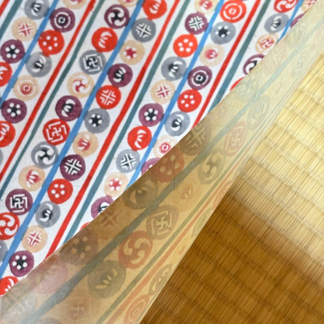 芹沢銈介　型染和紙　丸並び紋