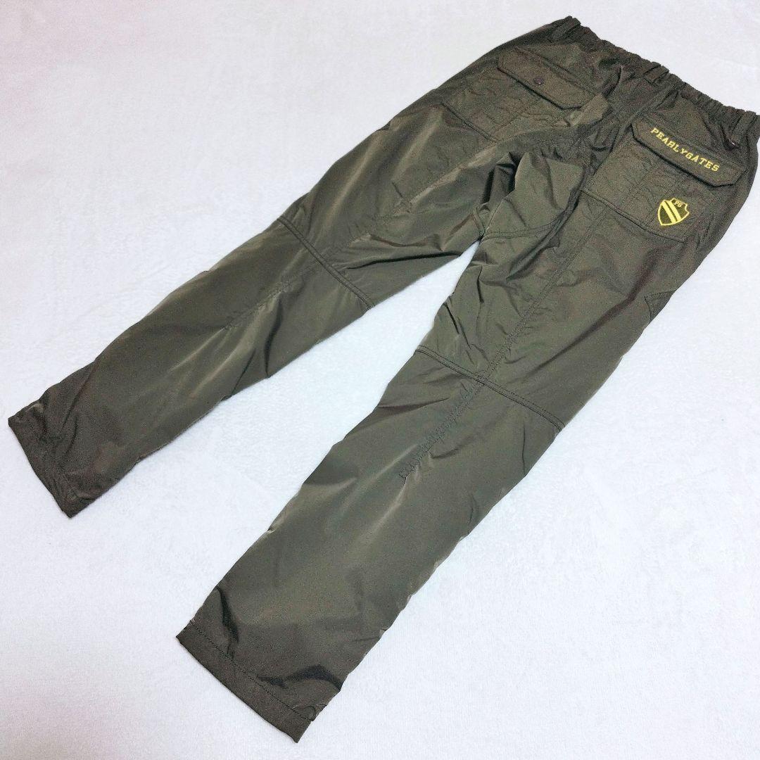 【美品】パーリーゲイツ ソロテックス タフタパンツ サイズ5 カーキ 防風