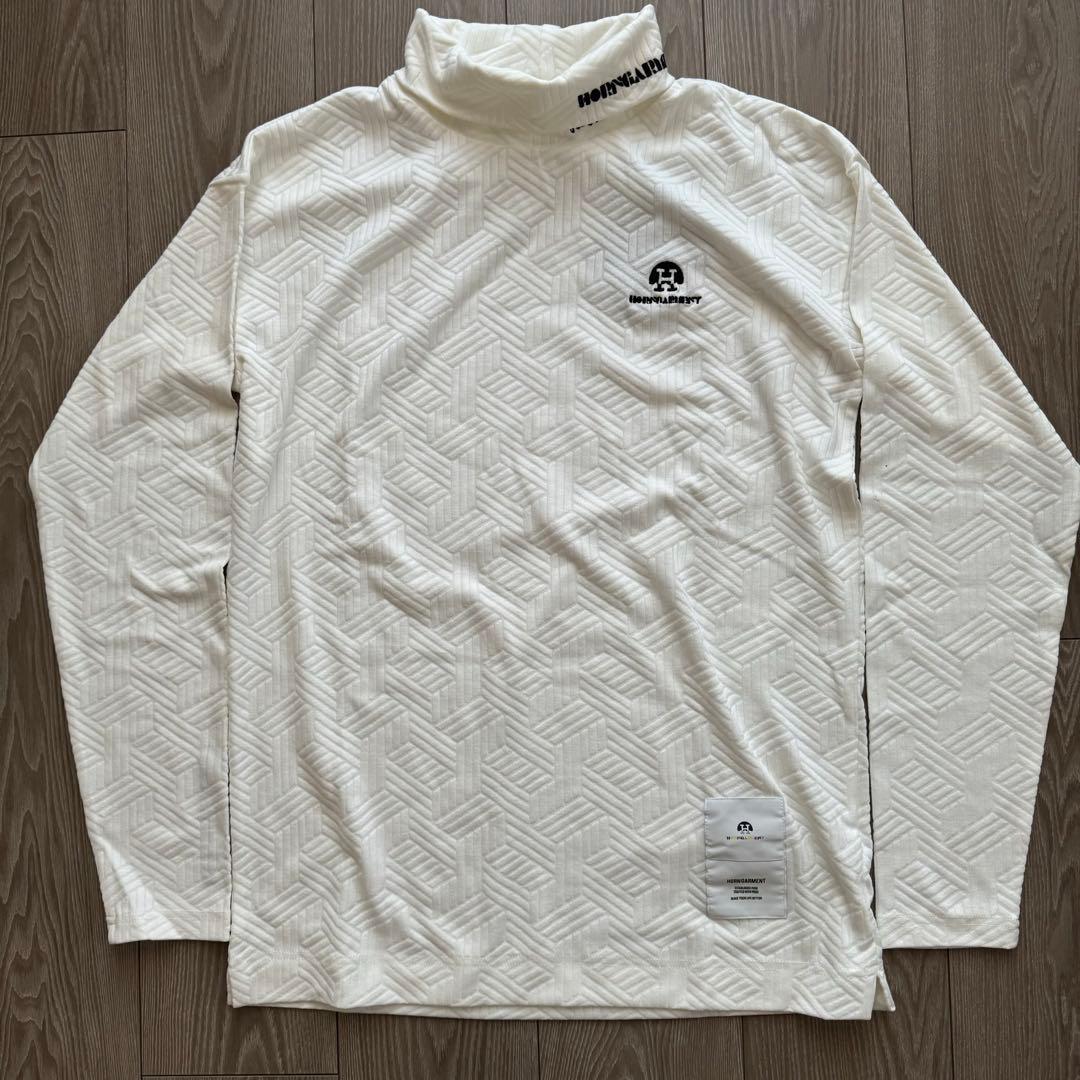新品未使用　ホーンガーメント　長袖　モックネック　46 M