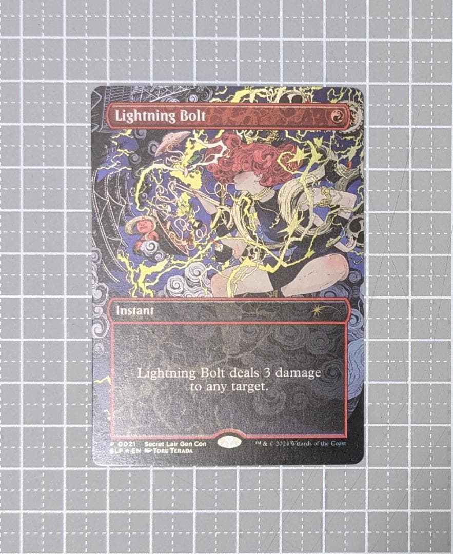 MTG 稲妻/Lightning Bolt Foil Secret Lair ⑥