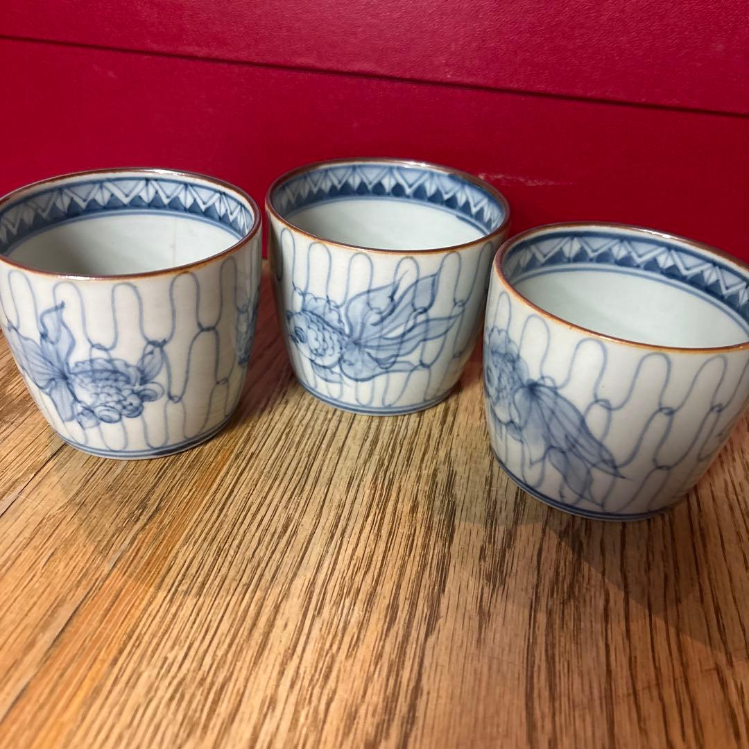 佐藤走波(六代)染付け　3個セット